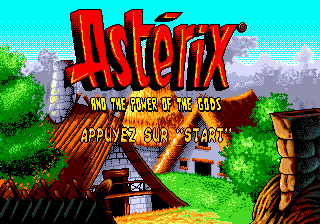 Asterix and the Power of the Gods Title Screen